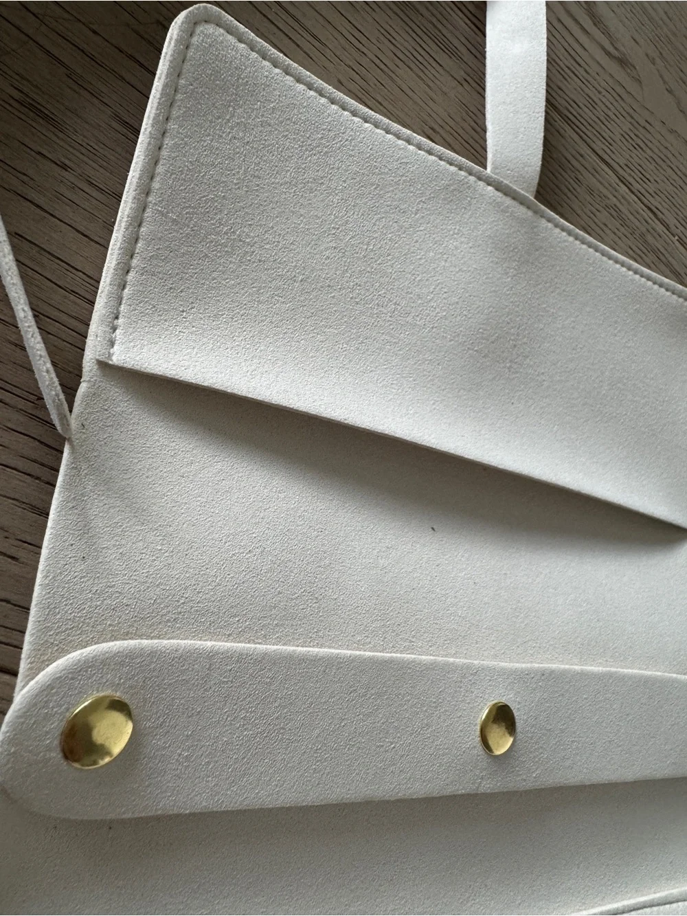 Cream Travel Jewelry Roll Case